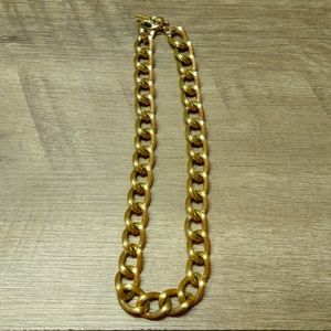 Chainlink Brushed Goldtone Necklace